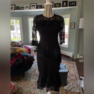Liang Yi Fang cocktail dress with lace. Size XL, but more like a s-m